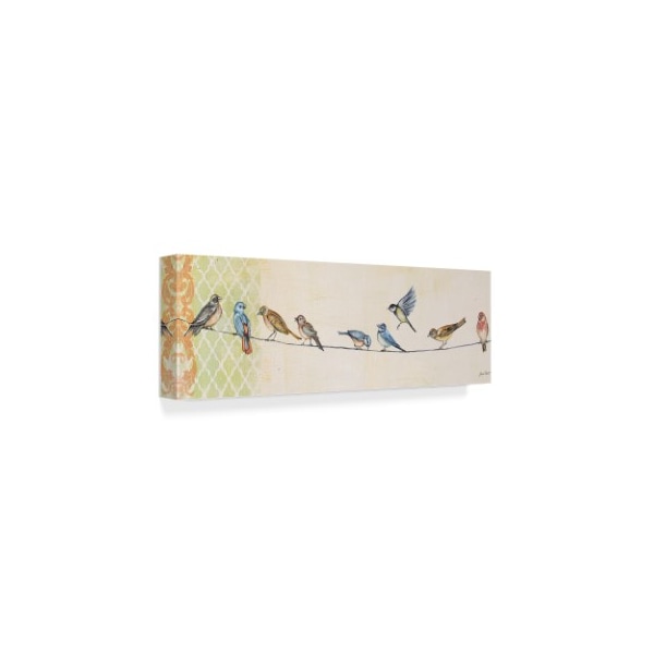 Jean Plout 'Birds On Wire' Canvas Art,16x47